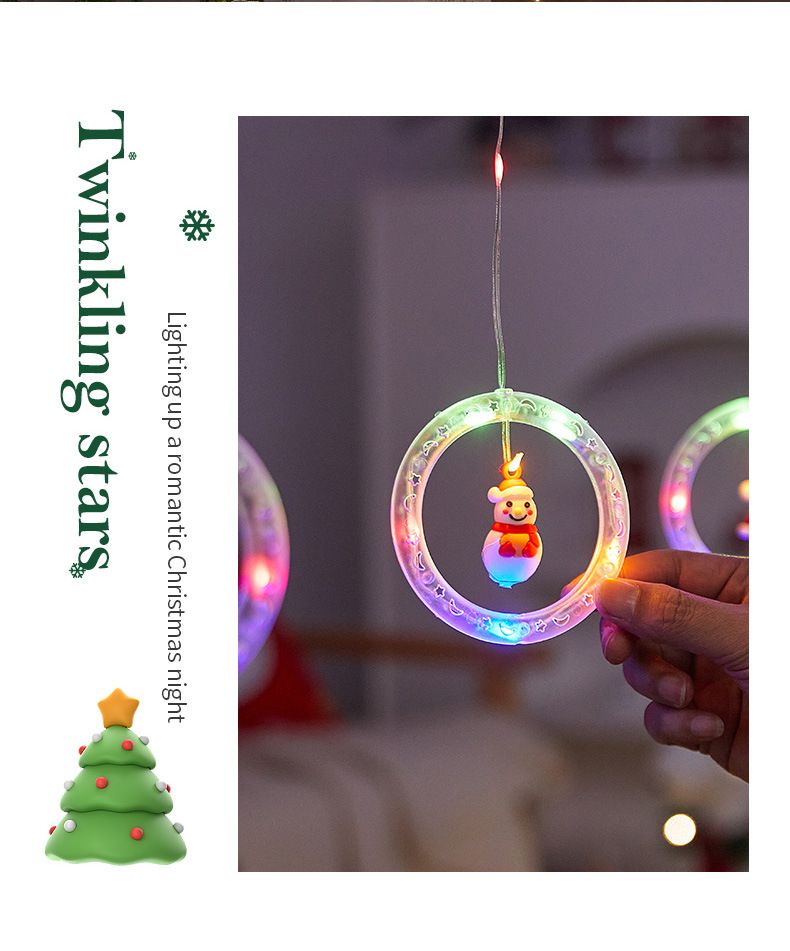 Multicolor & Warm White Christmas String Lights - USB Powered Star/Tree/Round Shapes For Indoor Holiday Decorations,_voghion.com