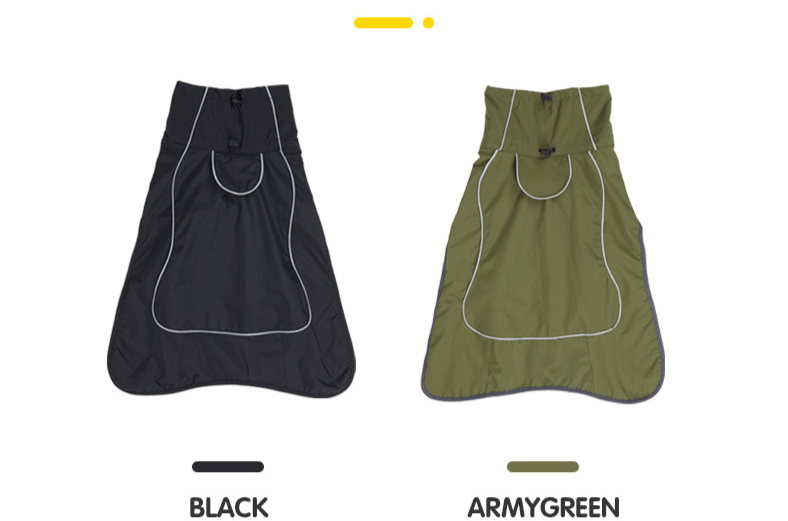 Hundekleidung, warme Baumwollkleidung für den Außenbereich, hoher Kragen, doppellagig, wasserdicht, schneefest, dicke Baumwollkleidung für den Außenbereich, Hundekleidung_voghion.com