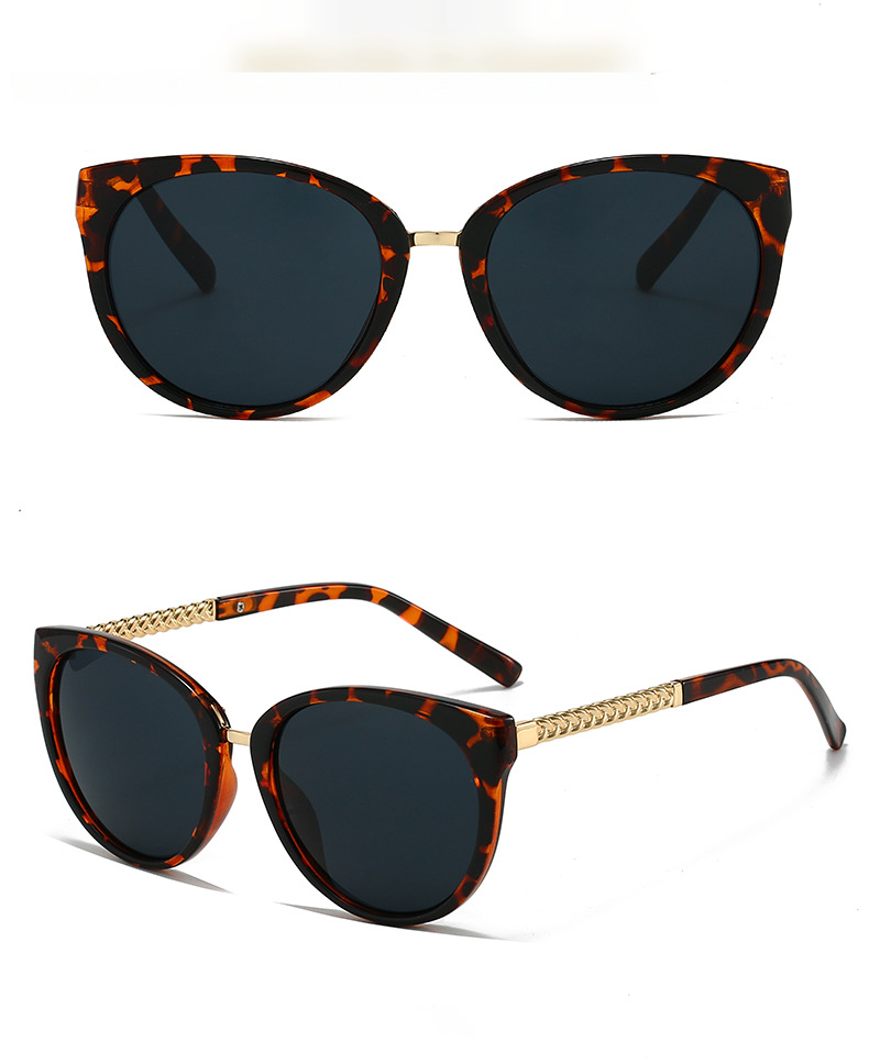 Monture de lunettes à monture de chat torsadée, accessoire de maquillage féminin, myopie, peut être assortie à une monture carrée de degré 8621_voghion.com