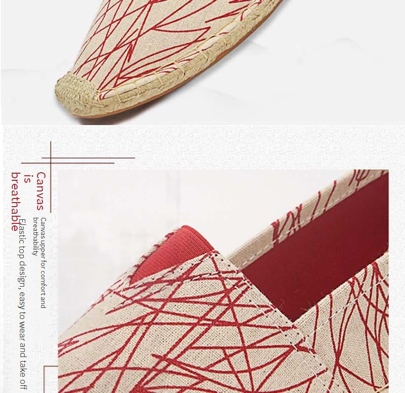 Herrenschuhe Leinenschuhe Gewebte Stoffschuhe Faule Schlupfschuhe Fischerschuhe Gewebte Freizeitschuhe aus Segeltuch in großer Größe für Herren und Damen_voghion.com