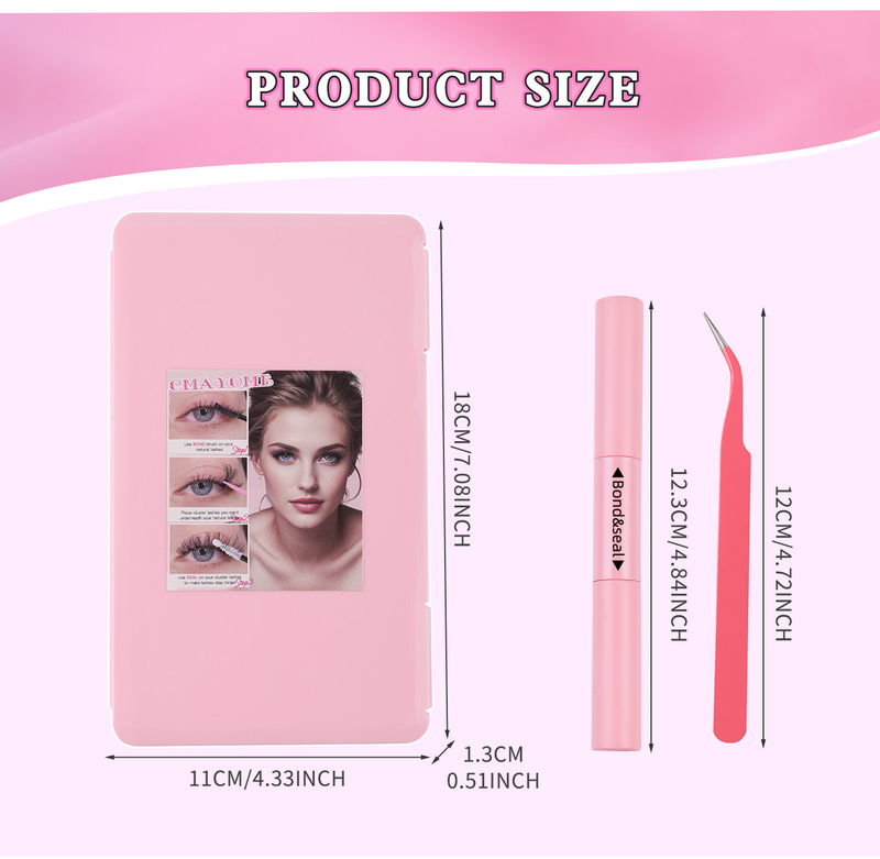 False Eyelashes Eyelash Book Segmented Eyelashes False Eyelashes Large Capacity 640 Clusters 30D/40D Hot Melt Single Cluster Eyelashes_voghion.com