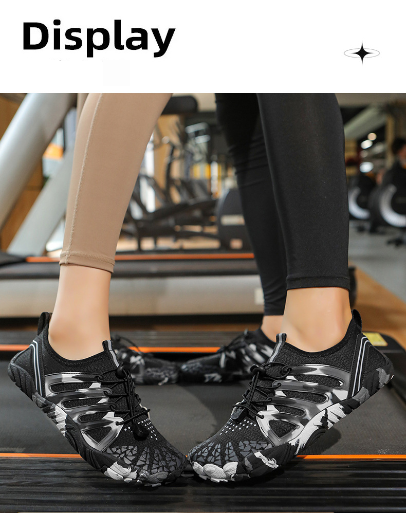 Scarpe da acqua unisex ad asciugatura rapida con suola antiscivolo - Calzini leggeri per nuoto, spiaggia, escursionismo e avventure all'aria aperta (nero/giallo/blu/viola)_voghion.com