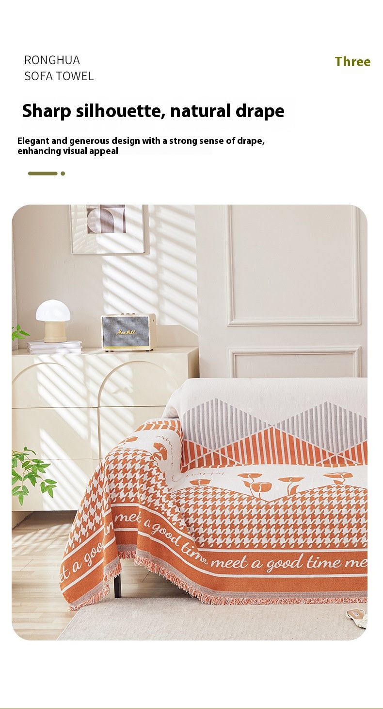 Sherpa Rose-Pattern Sofa Cover – Premium Chenille Slipcover For Sectional Sofas (Minimalist Floral Design, 9 Sizes, 8 Colors)_voghion.com