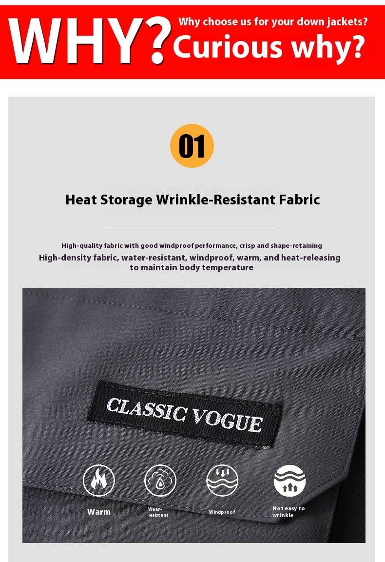 Unisex Heavy-Duty Parka Jacket With 700 Fill Power Duck Down For Extreme Cold Weather (-30°C To -15°C) – Windproof, Breathable, Multi-Pocket Design_voghion.com