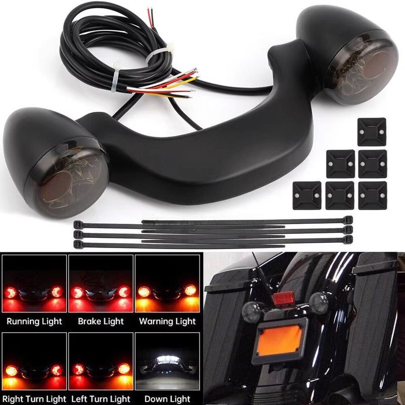 Motorrad LED Hinten Blinker Bremslicht Bar Lampe Für Harley Touring Straße Road Glide CVO Custom FLHX FLTRU FLTRX 2010-2025_voghion.com