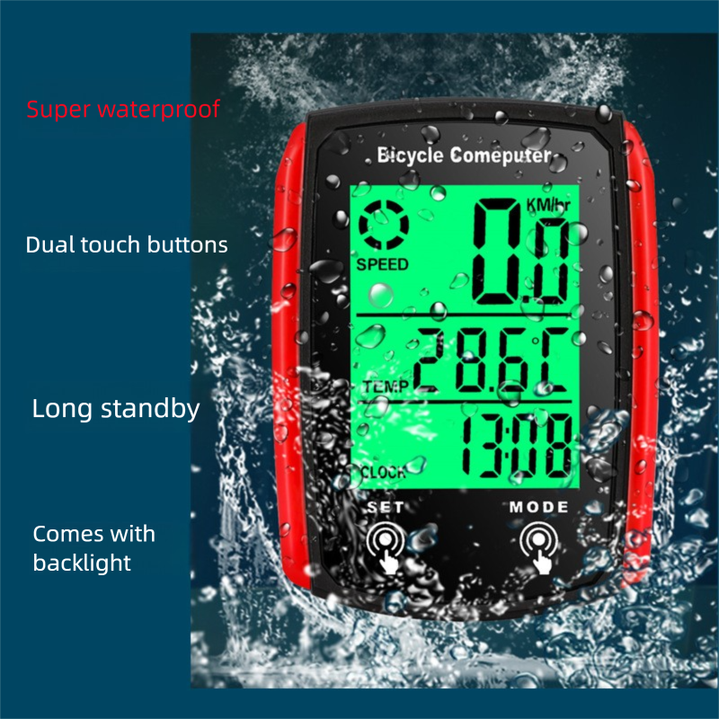 2025 New Wired Touchscreen Bicycle Mountain Bike Speedometer Cadence Meter Cycling Computer_voghion.com
