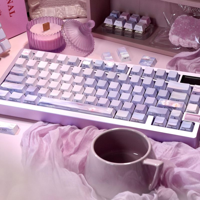 Fünfseitige Sublimations-Transparent-Nical-Tastatur_voghion.com