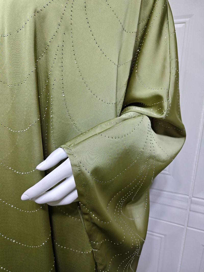 Women's Clothing Modest Spring And Summer New Women's Fashion Loose Hot Diamond Robe Dress_voghion.com
