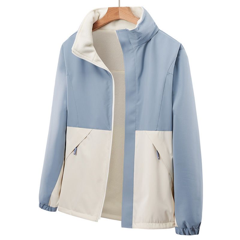 Outdoor New Style Jacket For Men And Women, Reversible Windproof Werproof Fleece Co, Casual Travel Jacket, Trench_voghion.com