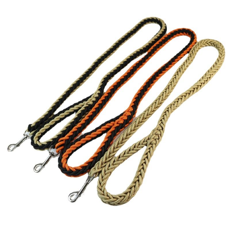 Single Square Rope Woven Eight-Strand For Golden Retrievers And Medium To Large Dogs, Pet Dog Walking Leash_voghion.com