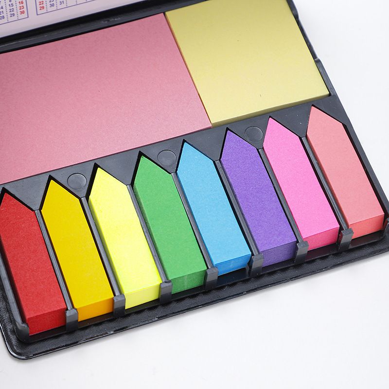 Ekskluzywny skórzany organizer na notatki z PVC z karteczkami samoprzylepnymi i kalendarzem – 1000 kartek, personalizowany organizer na biurko do użytku domowego i biznesowego_voghion.com