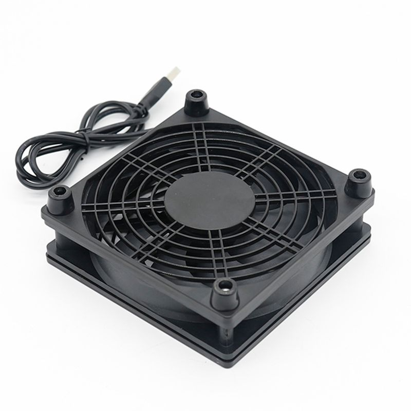 STB Radiator Low Noise Quick Cooling Plug Play USB Mobile HDD TV Box Cooler til hjemmet_voghion.com