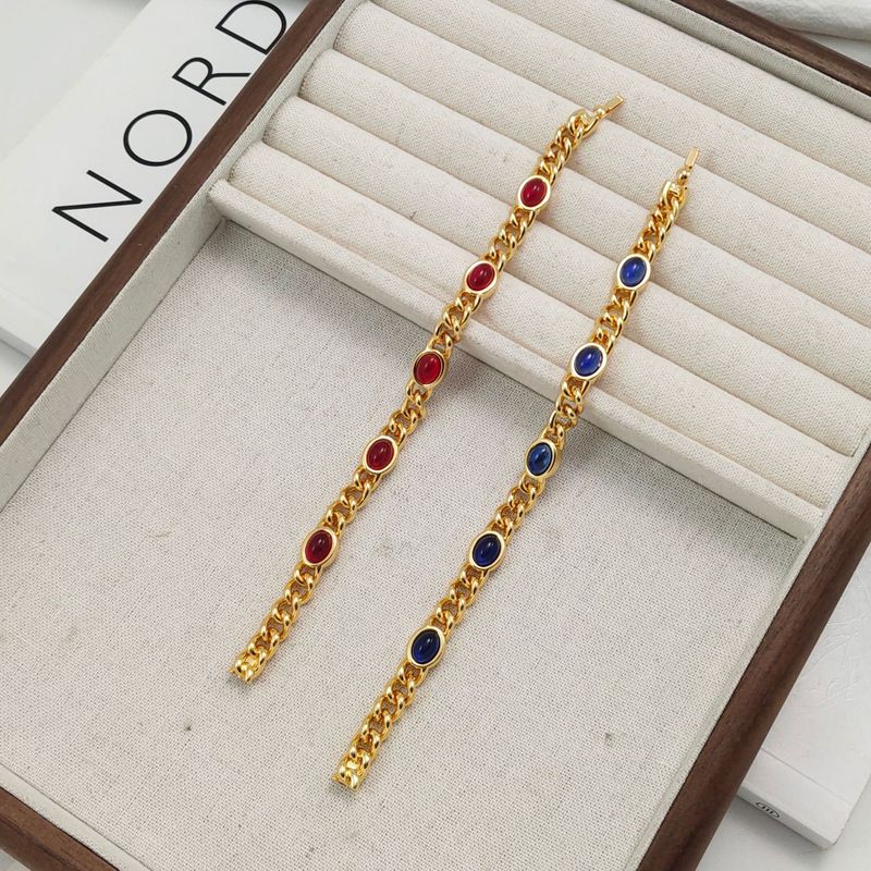 Fashionable Unique Simple Versatile High-end Luxury Cuban Color Bracelet Couple Style Jewelry Accessories_voghion.com
