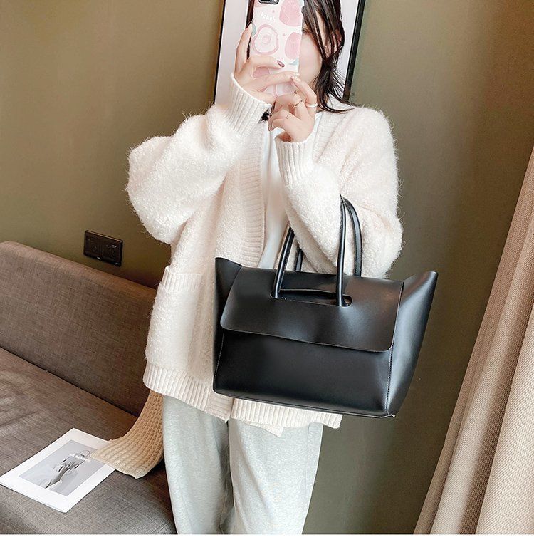Large capacity for women's commuting tote new high-end feel, versatile handheld shoulder bag, large bag_voghion.com