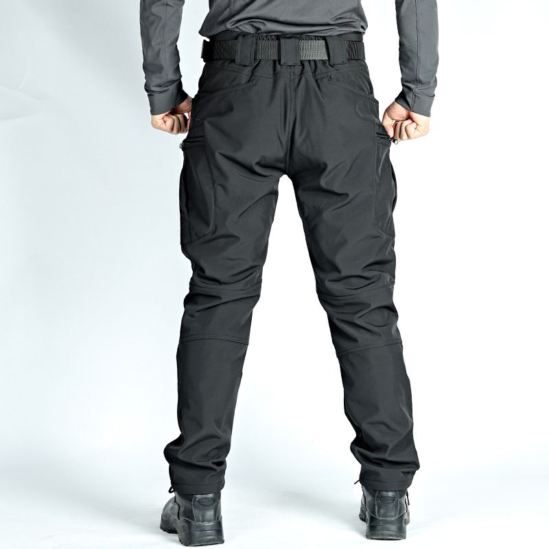 Thermo-Cargohose für Herren im Winter – Fleecegefütterte taktische Softshellhose für Outdoor-Sportarten (X7-Serie, Grau/Braun/Camouflage/Schwarz/Khaki, Größen S-4XL)_voghion.com