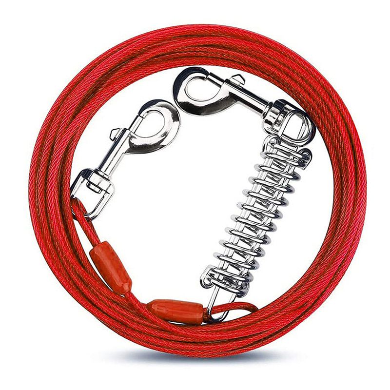 Walking Rope Anti-Bite Stahldraht Hundeleine Langlebig_voghion.com
