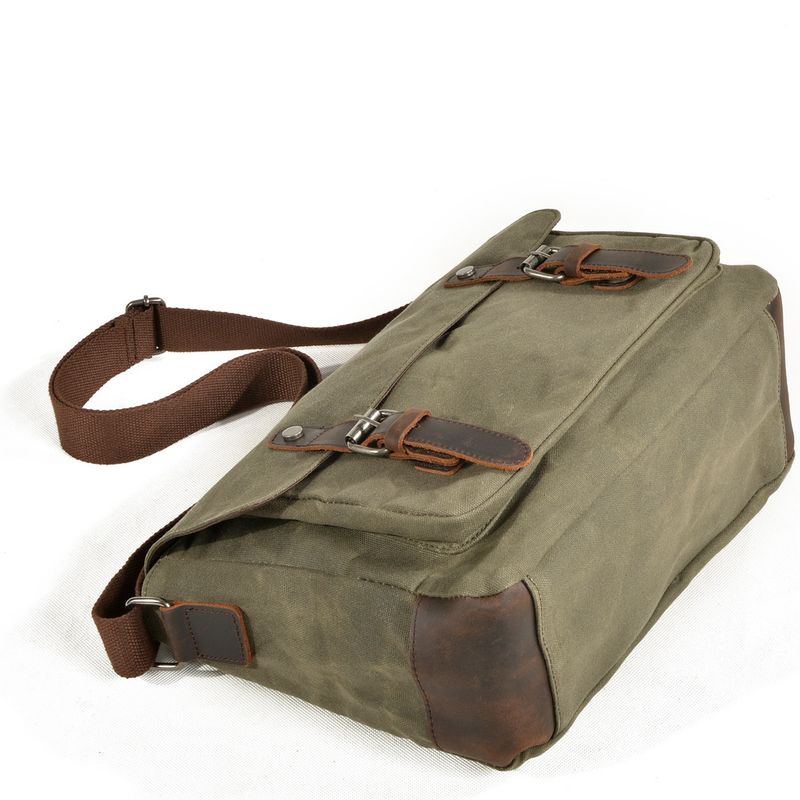 Men's Waterproof Canvas Outdoor Crossbody Shoulder Bag Fall/Winter New Arrival_voghion.com