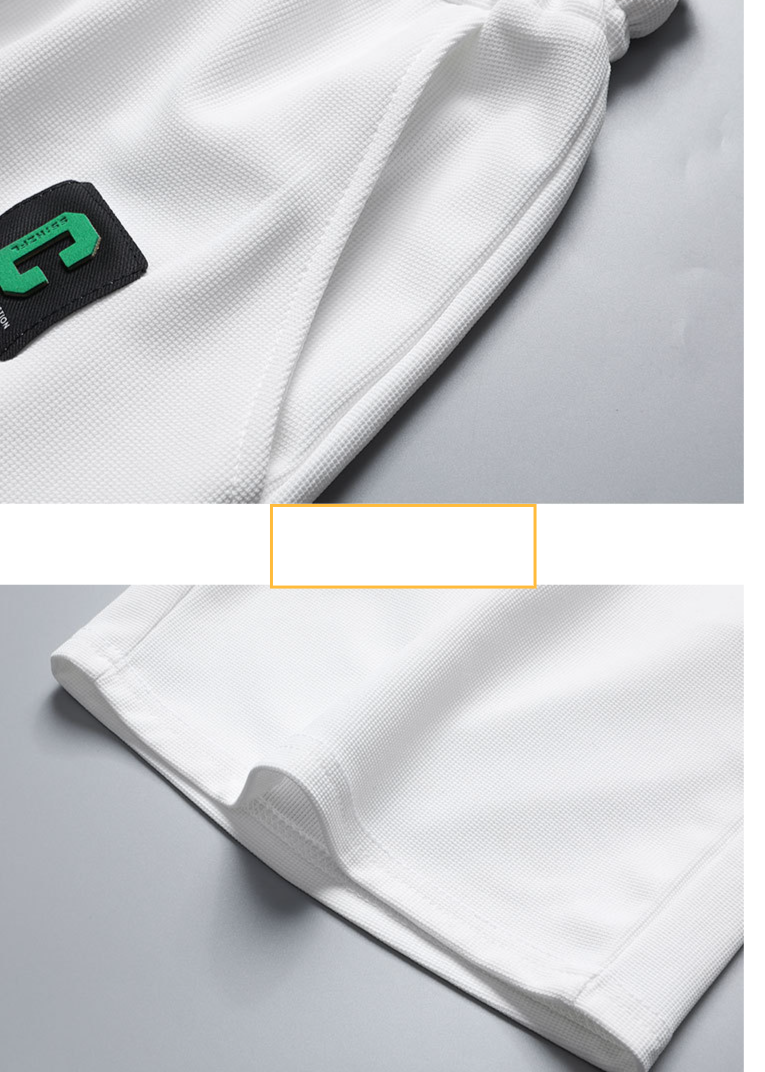 Herrenbekleidung Schweres Waffel-Kurzarm-T-Shirt für Herren im Sommer, lockere große Sport-Shorts, Anzug, Arbeitskleidung, Rundhalsausschnitt, atmungsaktiv, Flut_voghion.com