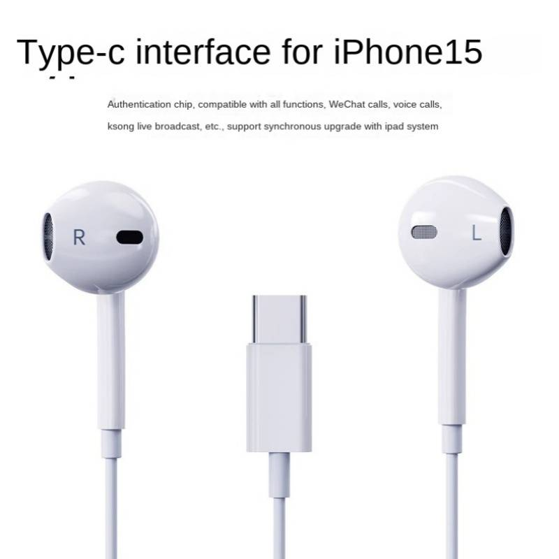 Generation 15 USB-C In-Line-Kopfhörer für iPhone 15 Pro Max In-Ear Type-C Ohrhörer Limited Kopfhörer_voghion.com