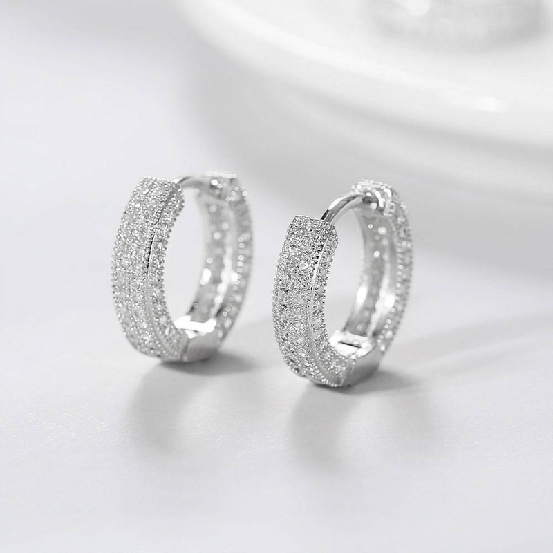 Boucles d'oreilles créoles de diamètre complet, style hip-hop classique pour hommes et femmes, boucles d'oreilles cercle universelles pour femmes_voghion.com