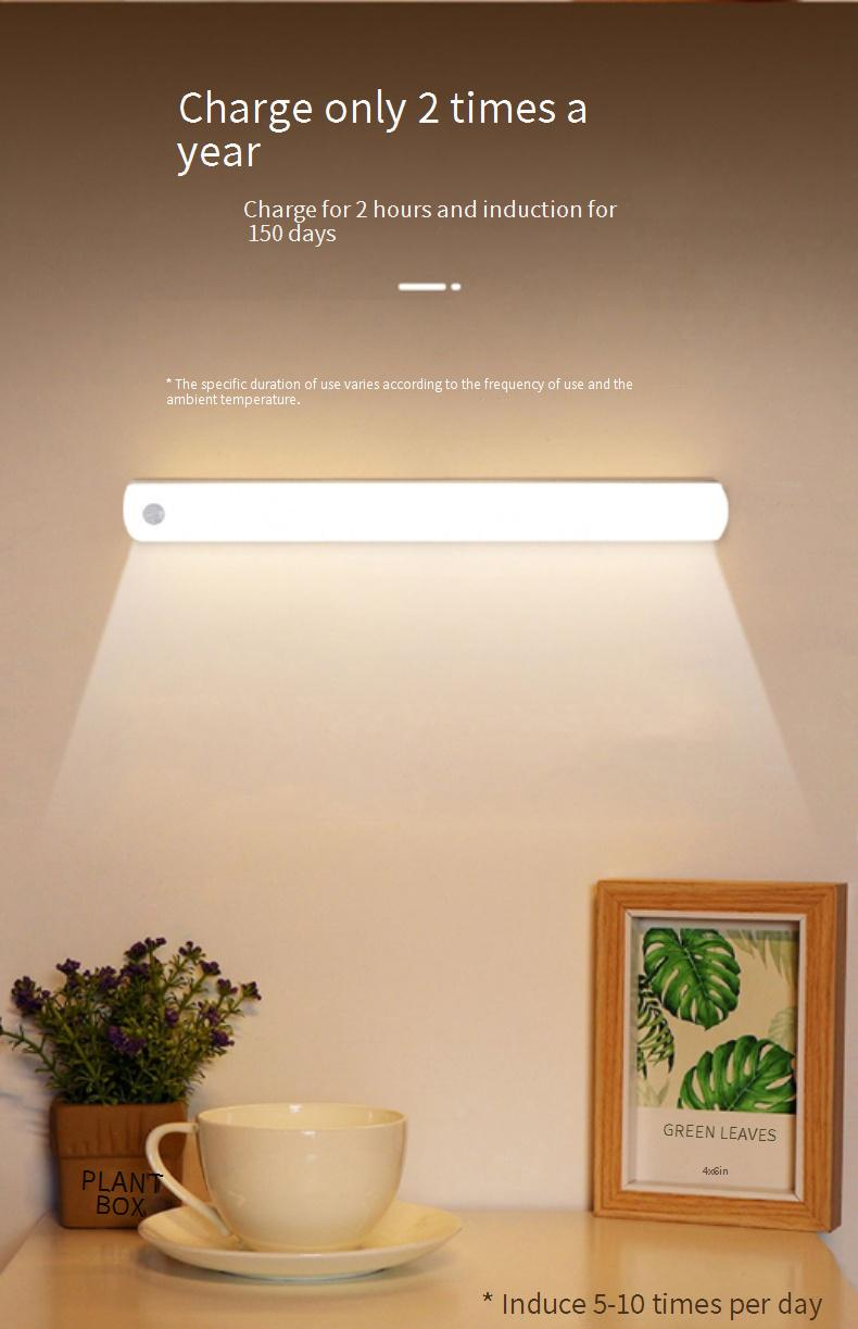 Motion Sensor LED Light - Magnetic Rechargeable Night Light For Cabinet/Closet/Hallway (Auto On/Off 3 Color Modes 180° Adjustable)_voghion.com