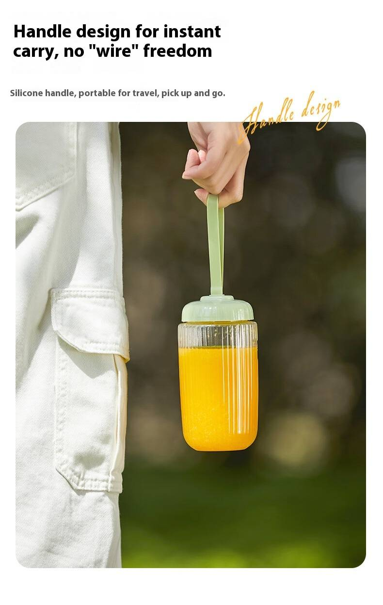 Taşınabilir Elektrikli Meyve Sıkacağı - Smoothie'ler İçin Şarj Edilebilir Çalkalayıcı Blender, Özelleştirilebilir Tasarım_voghion.com