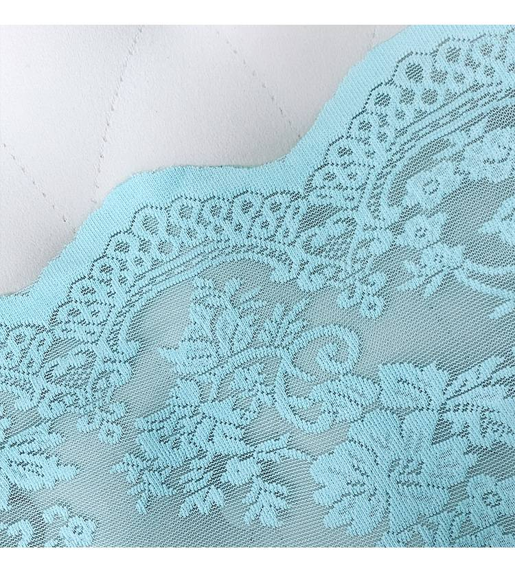 Linen-Blend Lace Sheer Curtains – Modern Boho Voile Drapes For Living Room, Bedroom & Commercial Spaces (Green/Gray)_voghion.com