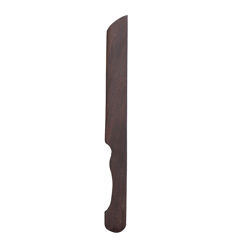 1 Uds cortador de papel bambú negro Catalpa madera caoba papel de arroz con cuchillo plegable de madera maciza_voghion.com
