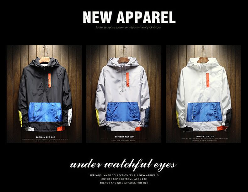 CCM High Quality Spring Autumn Bomber Jacket Men Casual Solid Windbreaker Zipper Thin Hooded Coat Outwear Male Plus Size_voghion.com