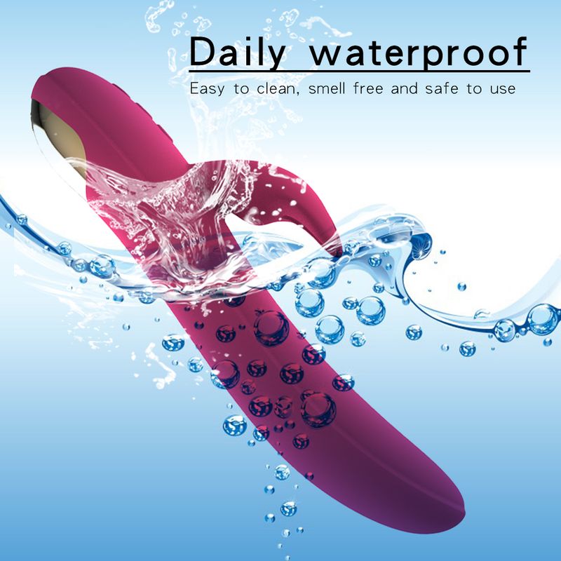 12 modalità di vibrazione, 7 rotazioni, giocattoli sessuali per il punto G in silicone doppio, ricaricabile tramite USB, impermeabile, dildo vibratore a coniglio per donne_voghion.com