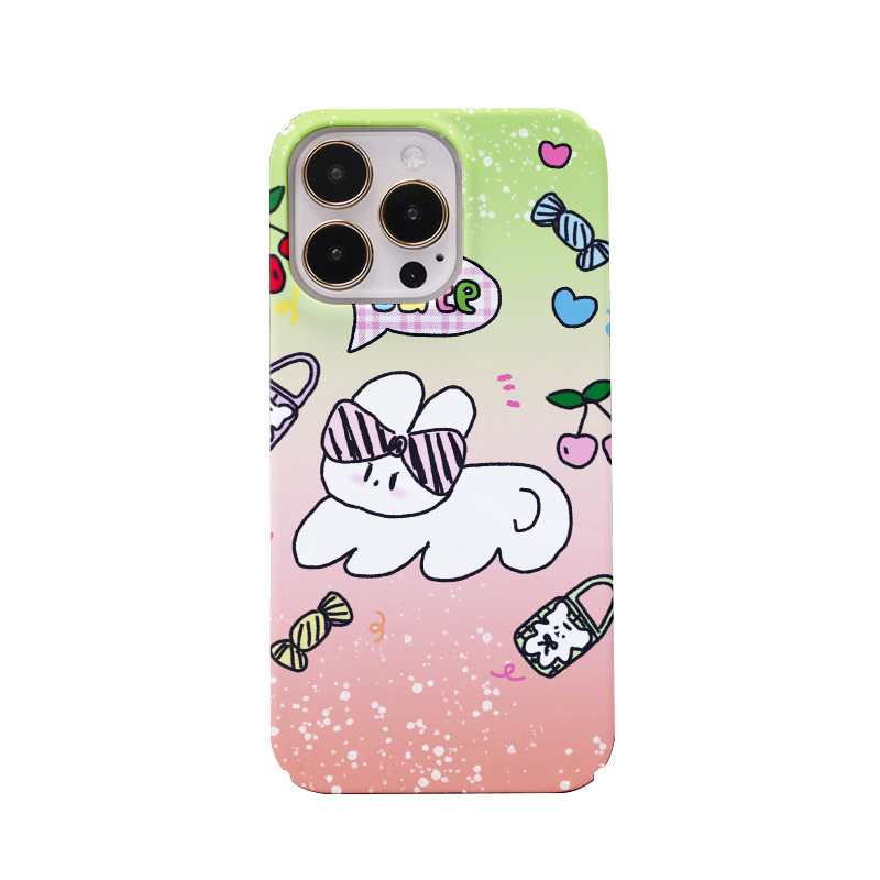 Daimeng Puppy Dog 13 Vollpaket Bright Face Handyhülle 11/12/XSMAX/XR Hartfolie Tasche Knopf_voghion.com