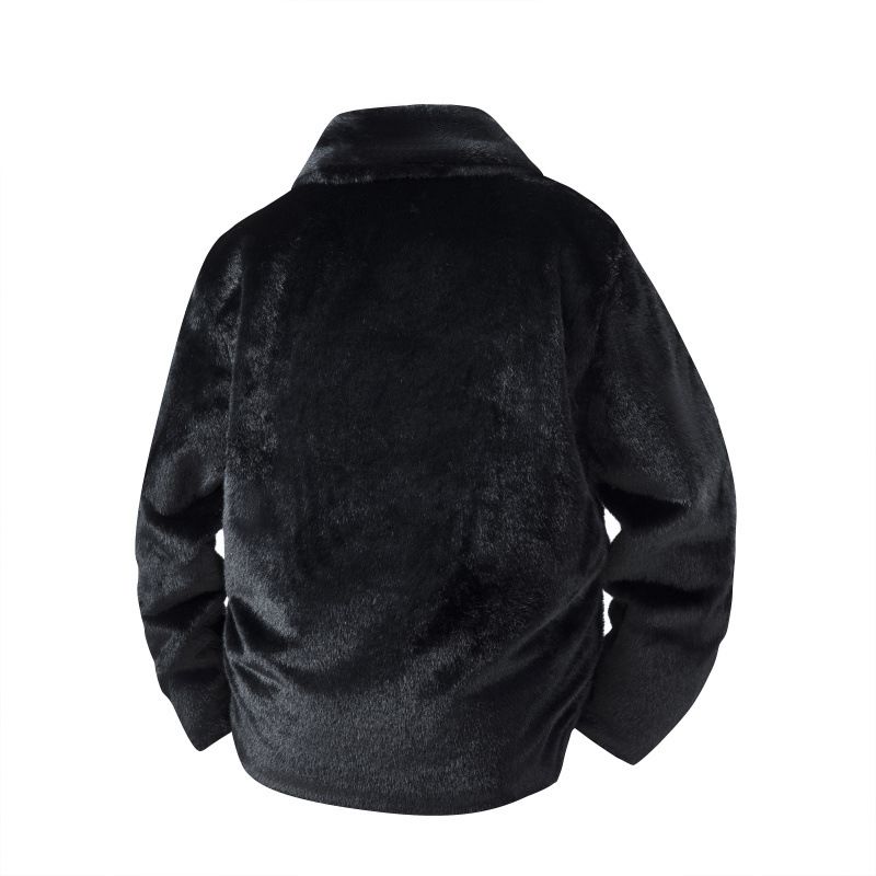 Luxus-Pelzmantel für Herren – Hochwertiger Wintermantel im Nerz-Stil für europäische Größen (Schwarz/Braun, S-3XL)_voghion.com