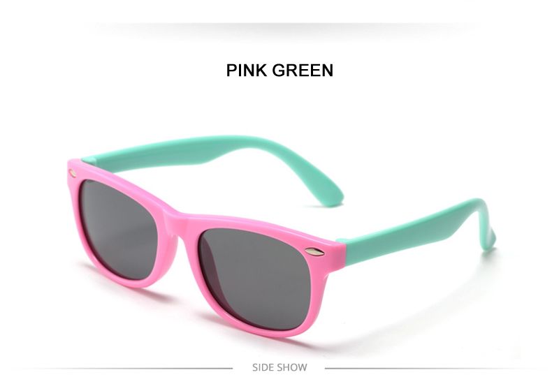 Neuheiten Fashoin Kinder Polarisierte Sonnenbrille Jungen Mädchen Vintage Silikon Kinder Sonnenbrille Stilvolle Safty TR90 Brillen Baby_voghion.com