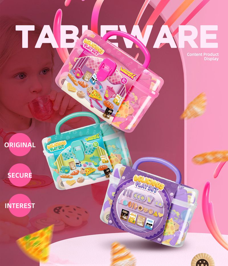 Casa de juegos para niños transfronteriza, utensilios de cocina, té de la tarde, simulación de comida, pastel, juego de té interactivo para niñas, juguete al por mayor_voghion.com