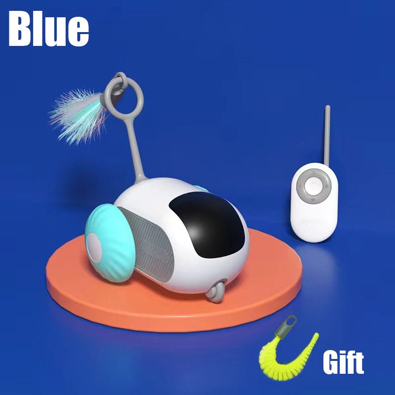 Smart Car Cat Toy Interactive Cat Toy Ball Automatic Rolling Remote Control Toy Car Indoor Cat Accessories Pet Kitten Supplies_voghion.com