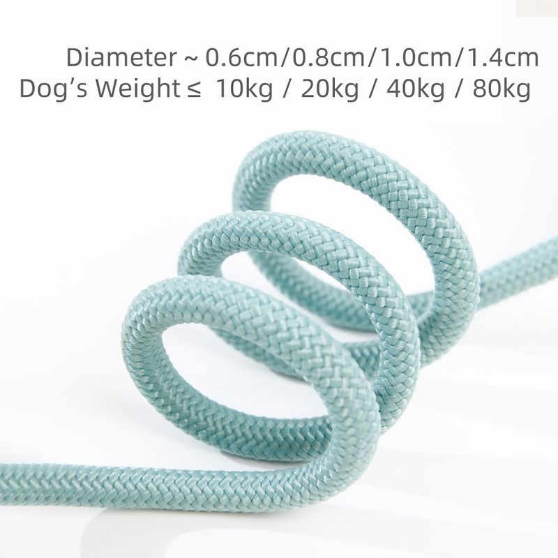 Correa de entrenamiento para perros de 1,5/1,8 m, cuerda trenzada ultrarresistente, collar ajustable, correas de entrenamiento para perros medianos y grandes de PawParty Store_voghion.com