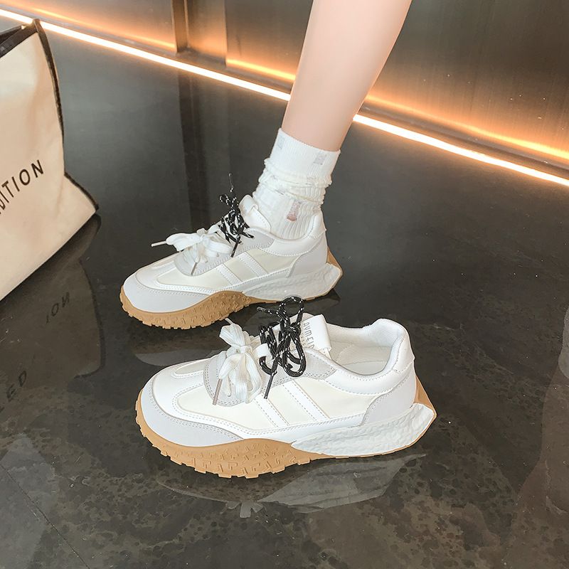 Doppi lacci, scarpe da ginnastica tedesche, donne sportive, nuovo articolo autunno 2024, suola morbida casual, versatile e spessa di alta qualità,_voghion.com