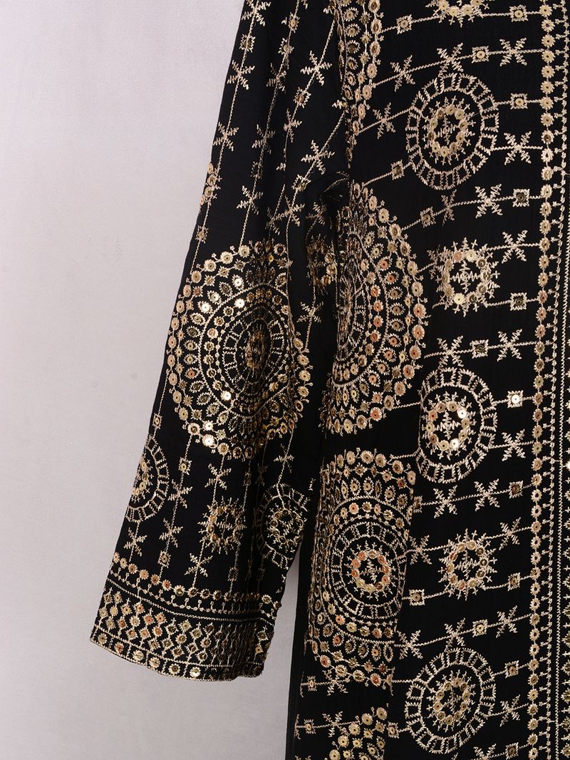 Dammekleeder Muslimescht Kleed Damme Laangrock Neit Perlen-Owendkleed Abaya_voghion.com
