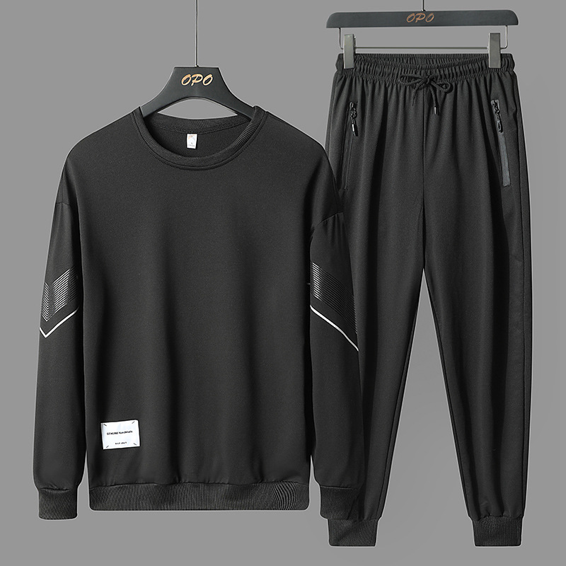 2023 Nieuwe trainingspak heren casual lange mouw heren tweedelig sweatshirt + broek set hiphop mode streetwear herfst heren set 5XL_voghion.com