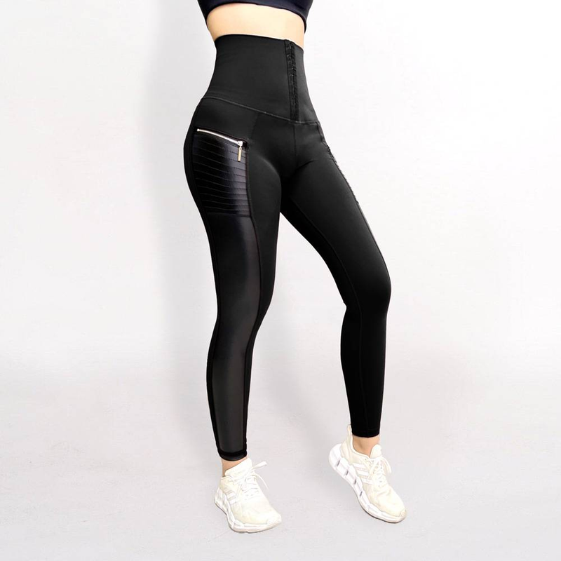 Damen-Yogahosen, Po-Lifting-Yogahosen aus Kunstleder, hochelastische Leggings und Leggings mit hoher Taille_voghion.com