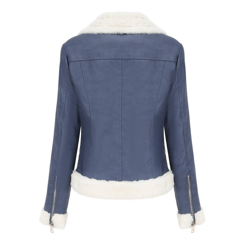 Neue langärmelige warme Reversjacke aus Wildleder für Damen im europäischen und n Pendler-Freizeitstil_voghion.com