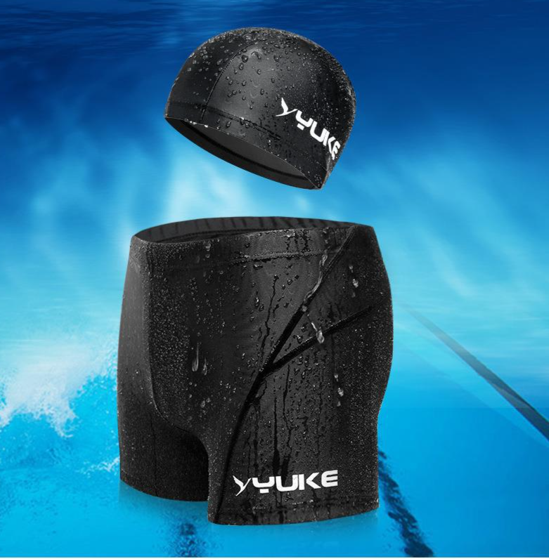 Maillots de bain deux pièces Yuke pour hommes, maillot de bain grande taille en peau de requin, short de bain imperméable à lacets et à séchage rapide_voghion.com