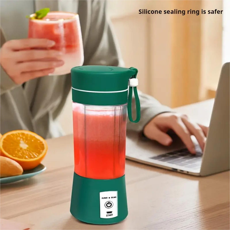 400 ml Smoothie-Mixer mit 6 Klingen, elektrischer Mini-Entsafter, multifunktionaler Gemüse-Entsafter-Mixer für Zuhause, Büro und unterwegs_voghion.com