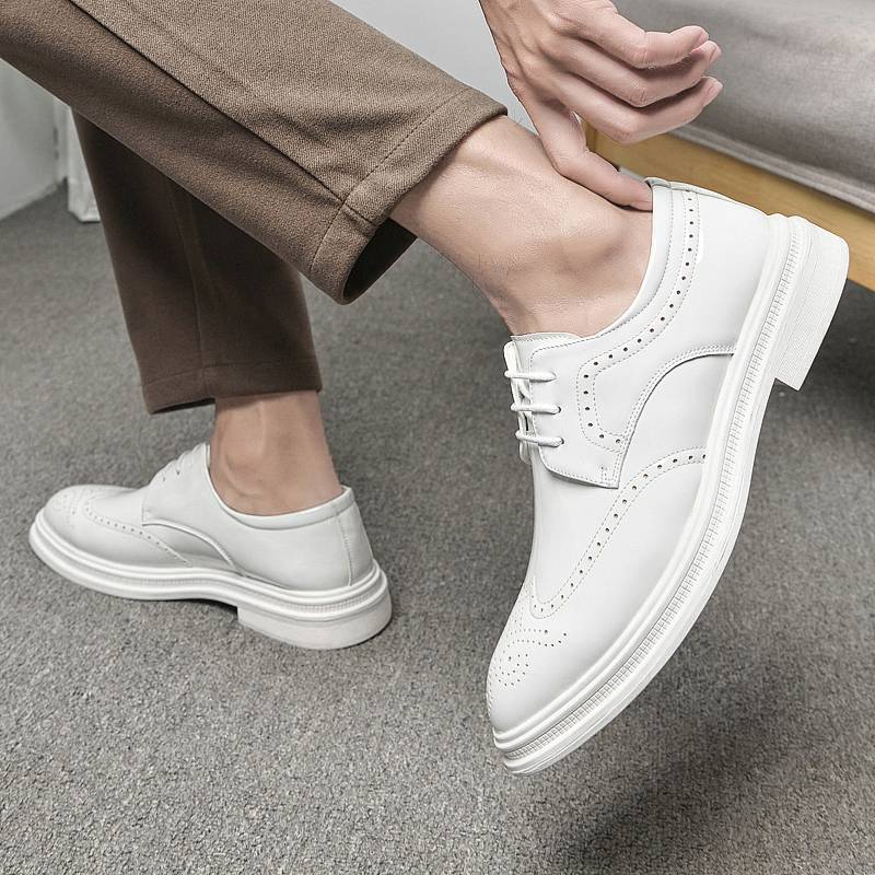 Men Shoes Mens Business Dress Retro Gentleman Formal Carved Brogue Formal Shoes Men High Quality Casual Shoes_voghion.com