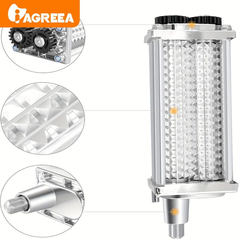 Tenderizer For Kitchen Mixer, Tenderizer Accessory For Home Mixer With Stainless Steel Gear For Easy Food Preparation And Quick Cleaning_voghion.com