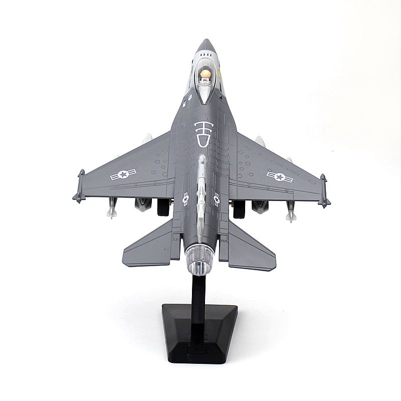 Mänguasjasulamist hävitaja F16 mudel, heli ja valgusega tagasi tõmmatav lennundussõjalennuki mudeli kaunistuskingitus_voghion.com