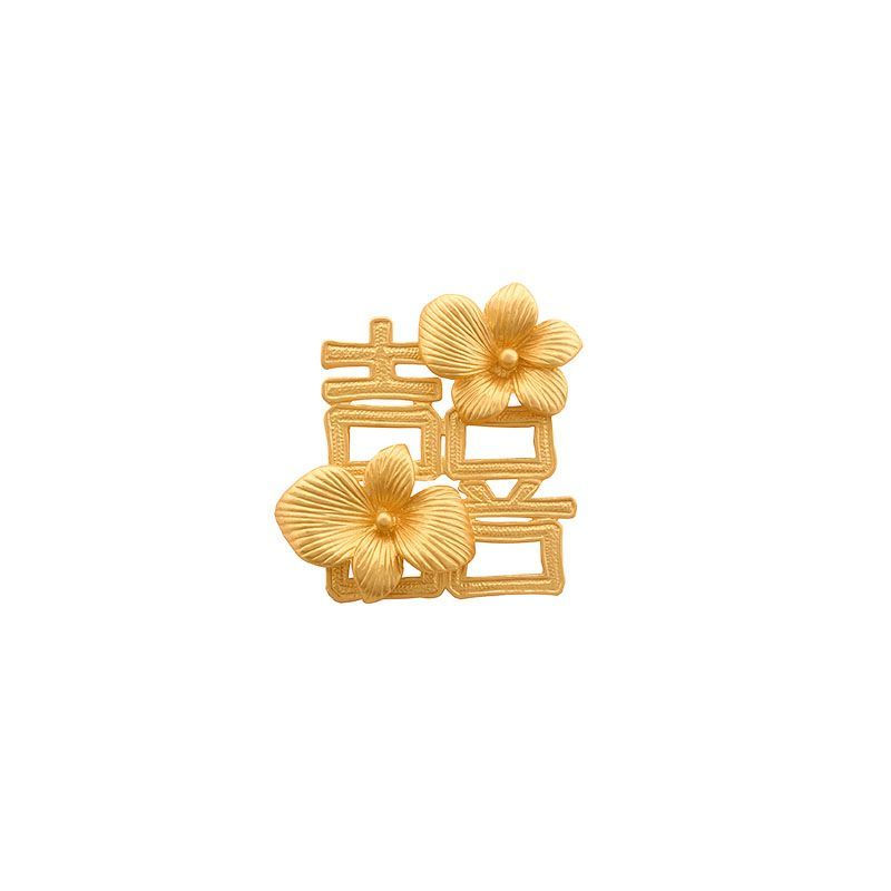 Lily Happy Character Brooch Festive Suit Dress Corsage Women's Accessories Texture Badge Pin_voghion.com