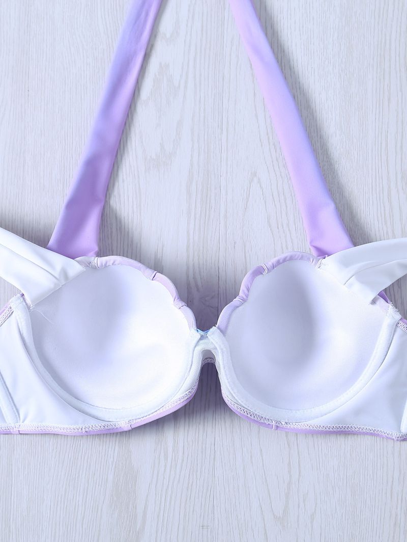 Ropa de mujer Traje de baño de bikini de sirena 5 Traje de baño de bikini de concha degradada_voghion.com