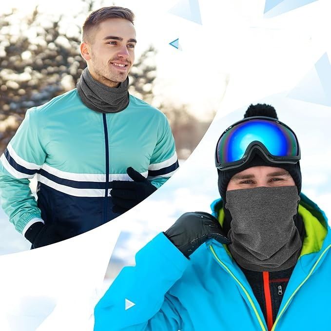 Winter-Gesichtsmaske, Halstuch, Gesichtsmaske, Schal, winddicht, geeignet zum Skifahren, Angeln, Wandern, Radfahren_voghion.com