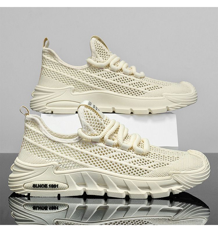 Coconut Shoes Men's Shoes Hollow Mesh Shoes Men's Versatile Sports Shoes Casual Dad Shoes Men_voghion.com